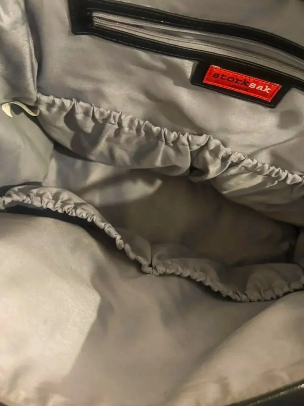 Storksak St James Leather Diaper Bag